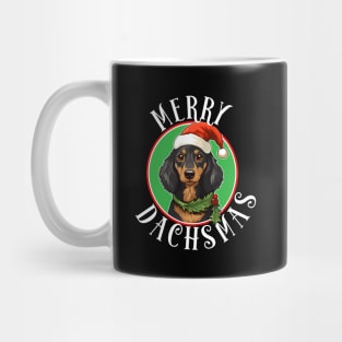 Merry Dachmas - Funny Dachshund Christmas Mug